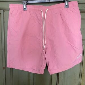 NWT PacSun Men's Pink Drawstring Swim Trunks